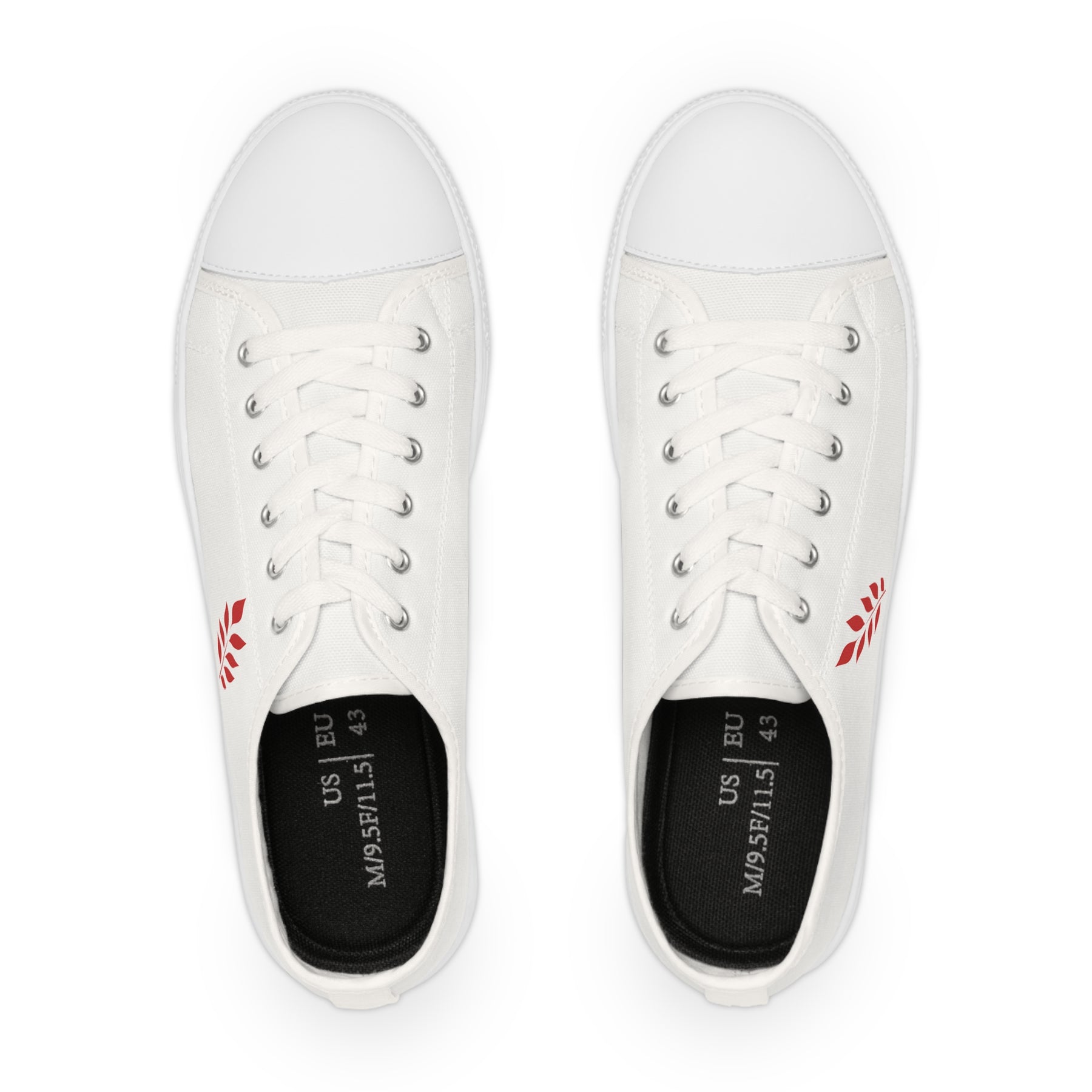 Red Branch of Eri Sneaker - Low Top Sneaker Black & White Gold Red Branch - Bricks Masons