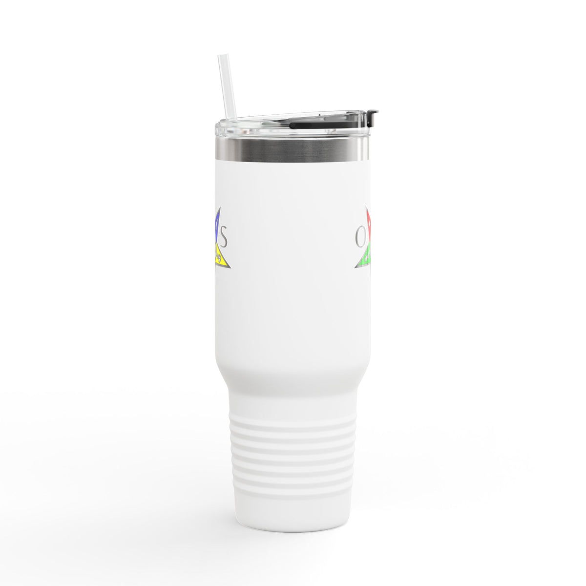 OES Ringneck Tumbler - White 40oz Stainless Steel & Insulated - Bricks Masons