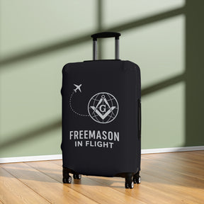 Master Mason Blue Lodge Luggage Cover - Freemason in Flight S&C G Emblem
