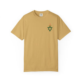 Allied Masonic Degrees T-Shirt - Cotton Garment-Dyed Tee Various Colors - Bricks Masons