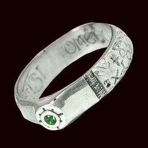 King Solomon Ring According to Saint Cyprian In Silver Art 802 - Bricks Masons