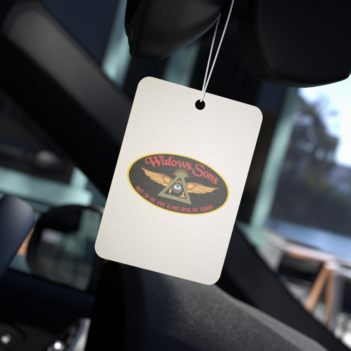 Widows Sons Car Air Freshener - Eye of Providence with Wings - Bricks Masons