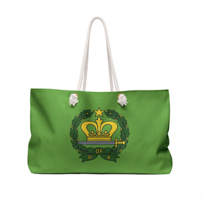 Order of the Amaranth Travel Bag - Green Spun Polyester Weekender Bag - Bricks Masons