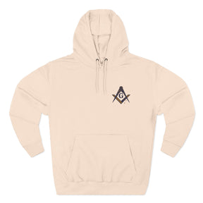 Master Mason Blue Lodge Australia Jurisdiction Hoodie - Stitched Chest Symbol - Bricks Masons
