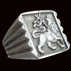 Bob Marley Rastafari Ring Silver 2 x 1.8 cm 15 g Art 824 - Bricks Masons