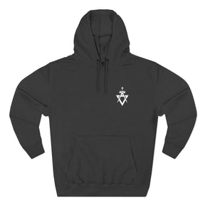 Allied Masonic Degrees Hoodie - Three-Panel Fleece Front Embroidery Design - Bricks Masons