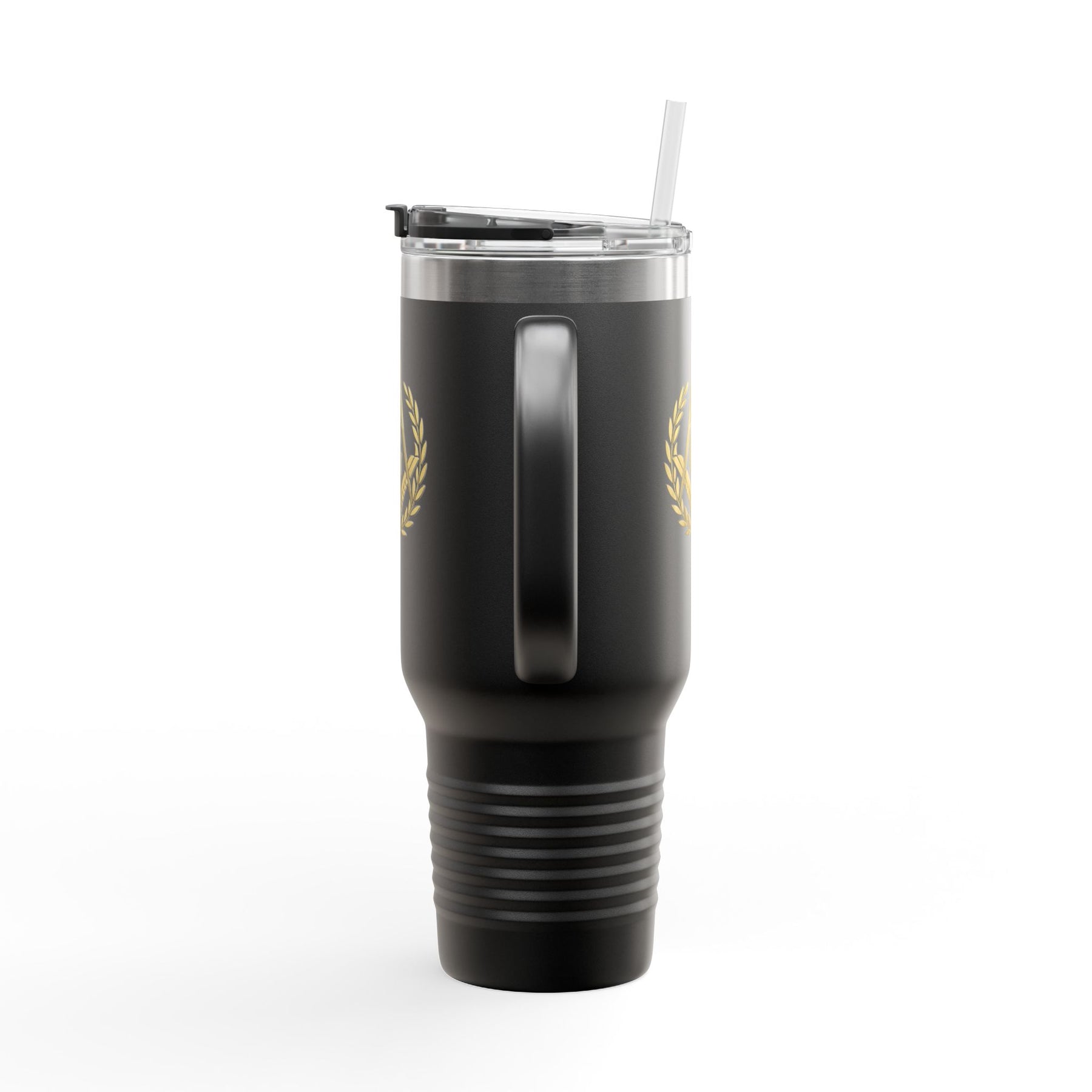 Master Mason Blue Lodge Ringneck Tumbler - Black Stainless Steel & Insulated - Bricks Masons