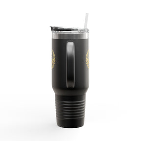 Master Mason Blue Lodge Ringneck Tumbler - Black Stainless Steel & Insulated - Bricks Masons