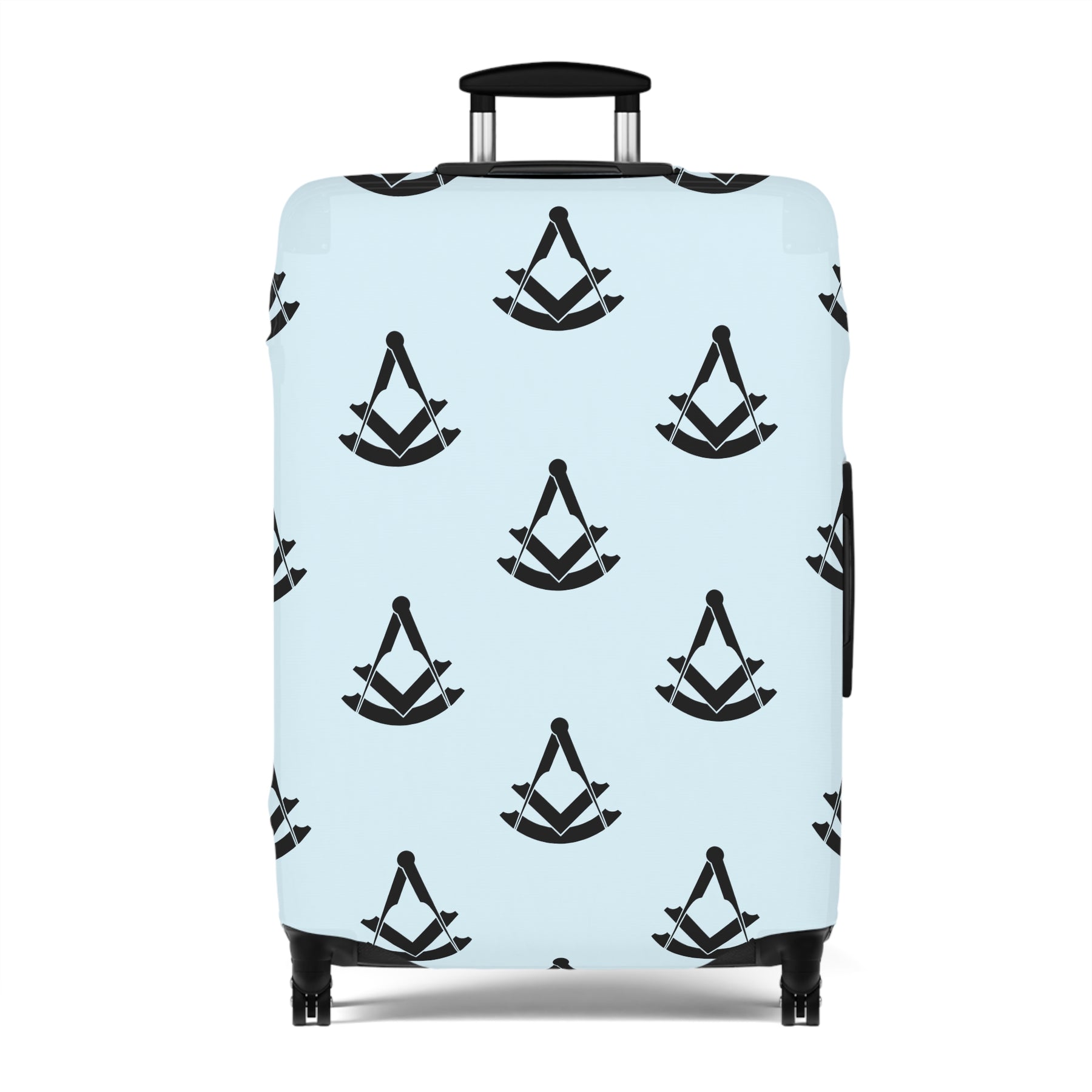 Past Master Blue Lodge Luggage Cover - Square & Compasses with Quadrant Emblem