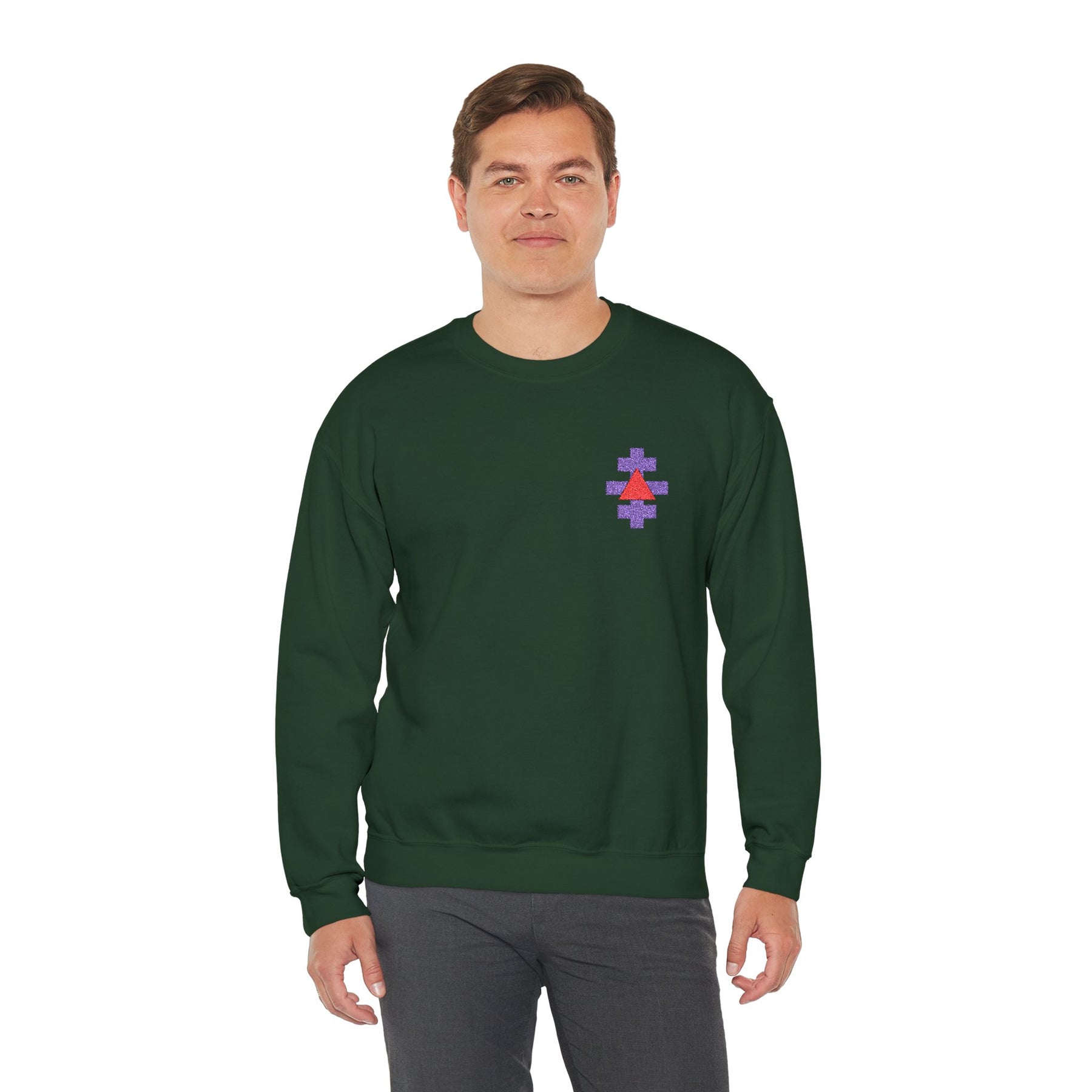Knight Templar Priests Sweatshirt - Crewneck Embroidered Emblem - Bricks Masons