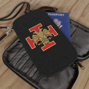 33rd Degree Scottish Rite Passport Wallet - Black & Red Cross With Eagle Wings Down - Bricks Masons