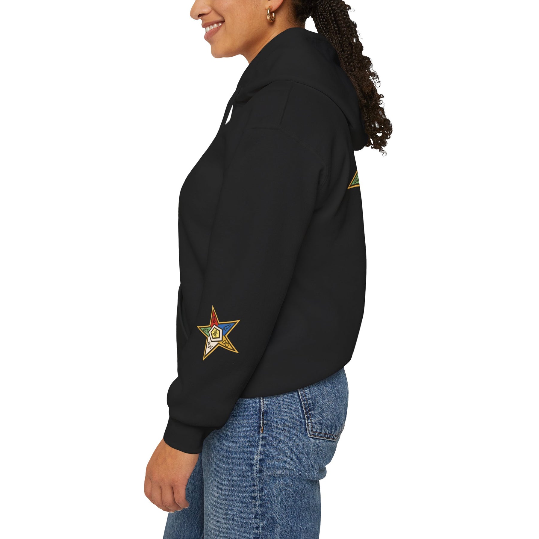 OES Hoodie - Faith Truth & Love with The Colorful Eastern Star - Bricks Masons