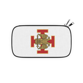 33rd Degree Scottish Rite Passport Wallet - Red Cross With Gold Eagles Wings Down - Bricks Masons