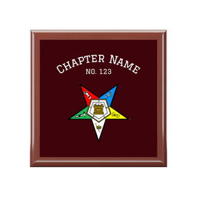 OES Jewelry Box - Colorful Eastern Star with Personalization
