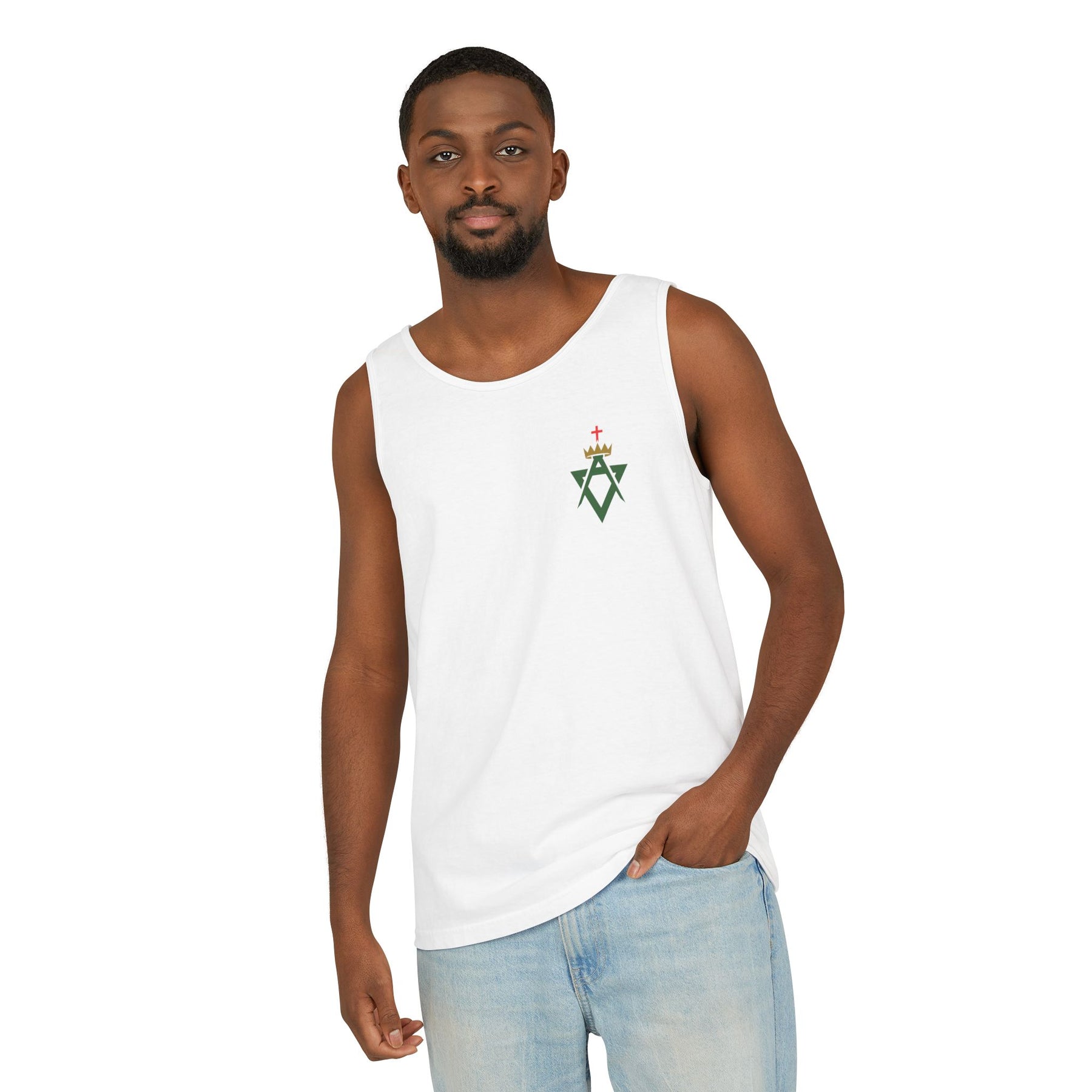 Allied Masonic Degrees Tank Top - Garment-Dyed 100% Cotton - Bricks Masons