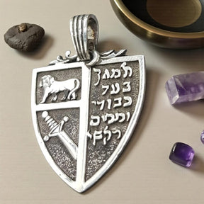 Kabbalah Protection Elements Pendant 4.5 x 2.5 cm 7 g Art 906 - Bricks Masons