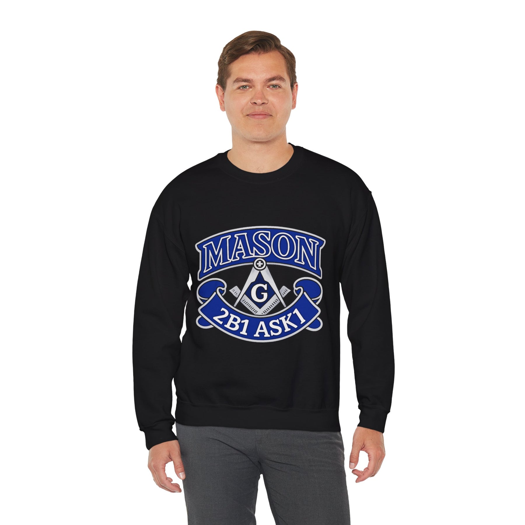 Master Mason Blue Lodge Sweatshirt - 2B1 ASK1 Square &amp; Compass G