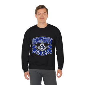 Master Mason Blue Lodge Sweatshirt - 2B1 ASK1 Square &amp; Compass G