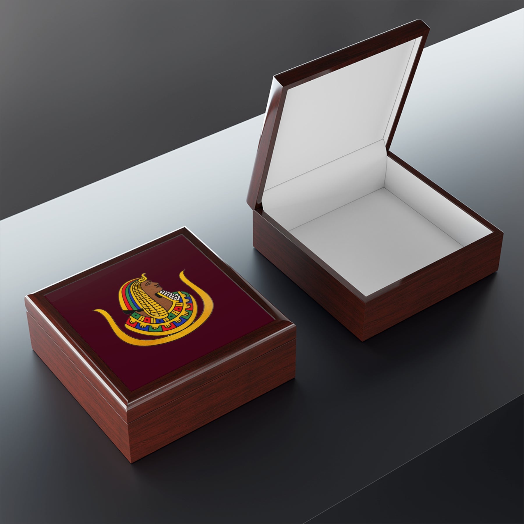 DOI Jewelry Box - Classic Goddess Emblem Design