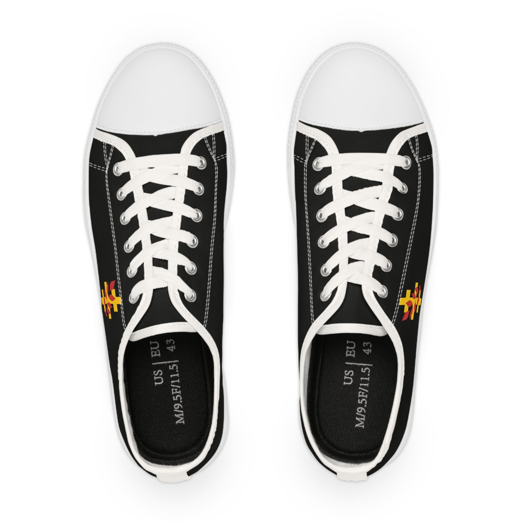 Red Branch of Eri Sneaker - Low Top Sneaker Black & White Gold Emblem Red Branch - Bricks Masons