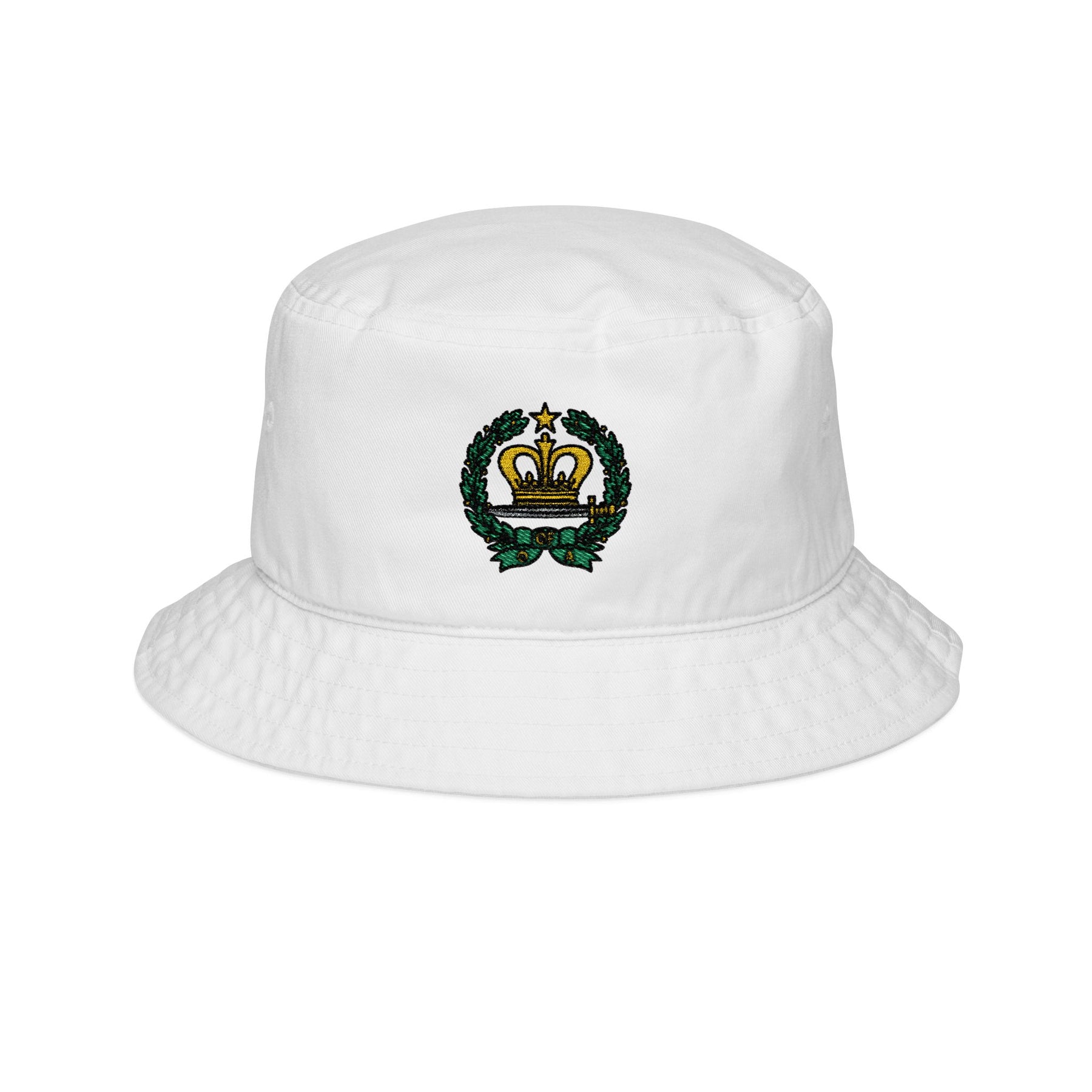 Order Of The Amaranth Bucket Hat - Amaranth Flower Emblem Embroidery