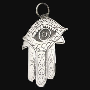 Hand of Fatima Hamsa Pendant in Silver 2.5 cm 4.2 g Art 966 - Bricks Masons