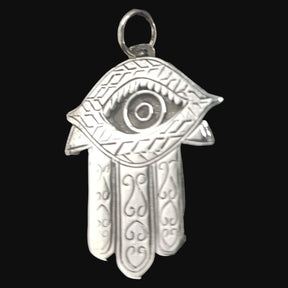 Hand of Fatima Hamsa Pendant in Silver 2.5 cm 4.2 g Art 966 - Bricks Masons