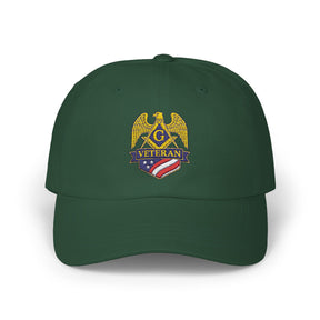 Master Mason Blue Lodge Baseball Cap - Embroidered Veteran Mason Dad Cap - Bricks Masons