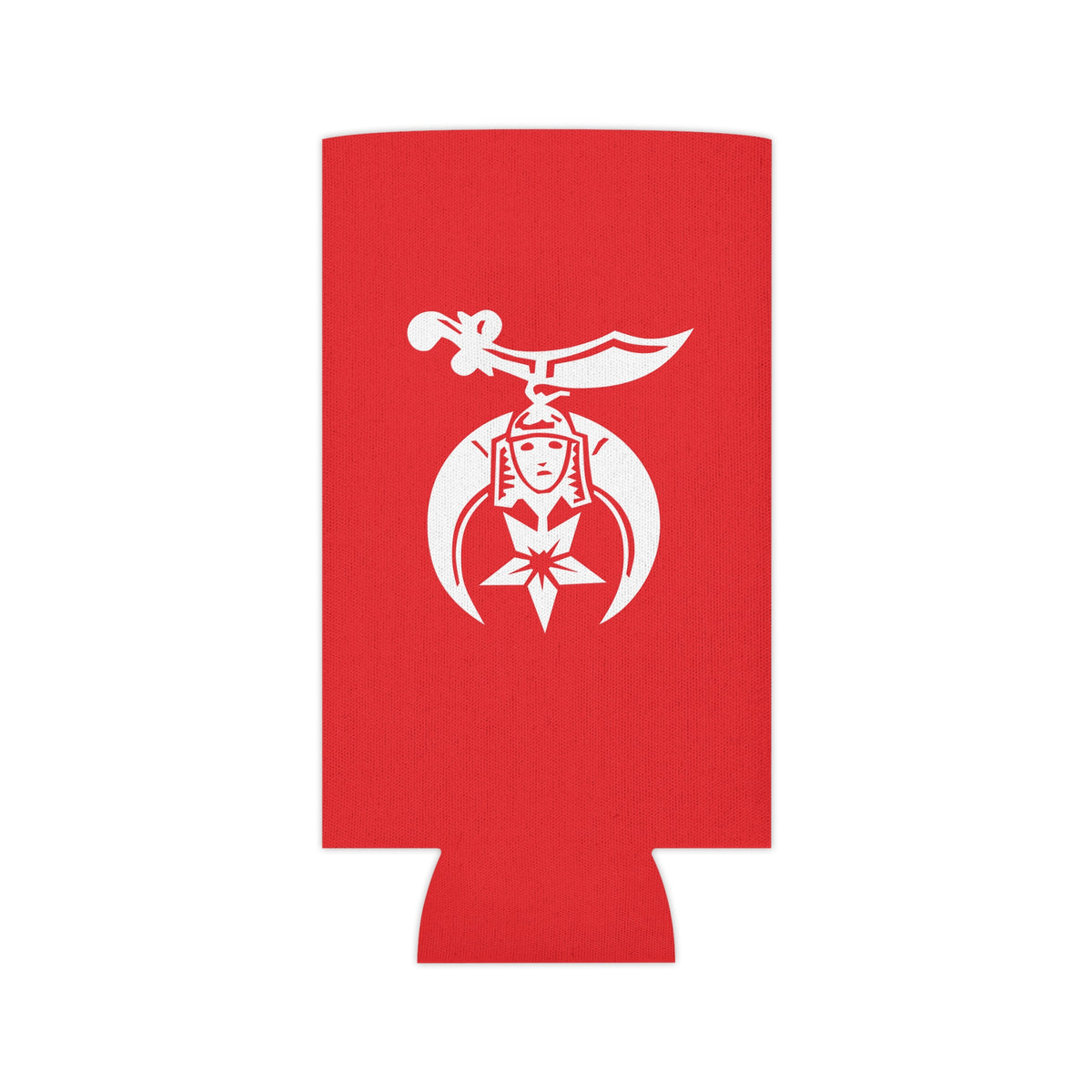 Shriners Can Cooler - Red Polyester Exterior - Bricks Masons