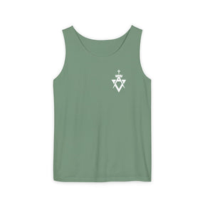 Allied Masonic Degrees Tank Top - Cotton Garment-Dyed Various Colors - Bricks Masons