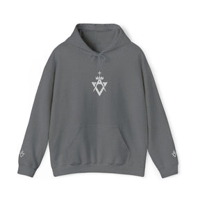 Allied Masonic Degrees Hoodie - Soft Cotton Poly Blend Embroidered Front Motif - Bricks Masons