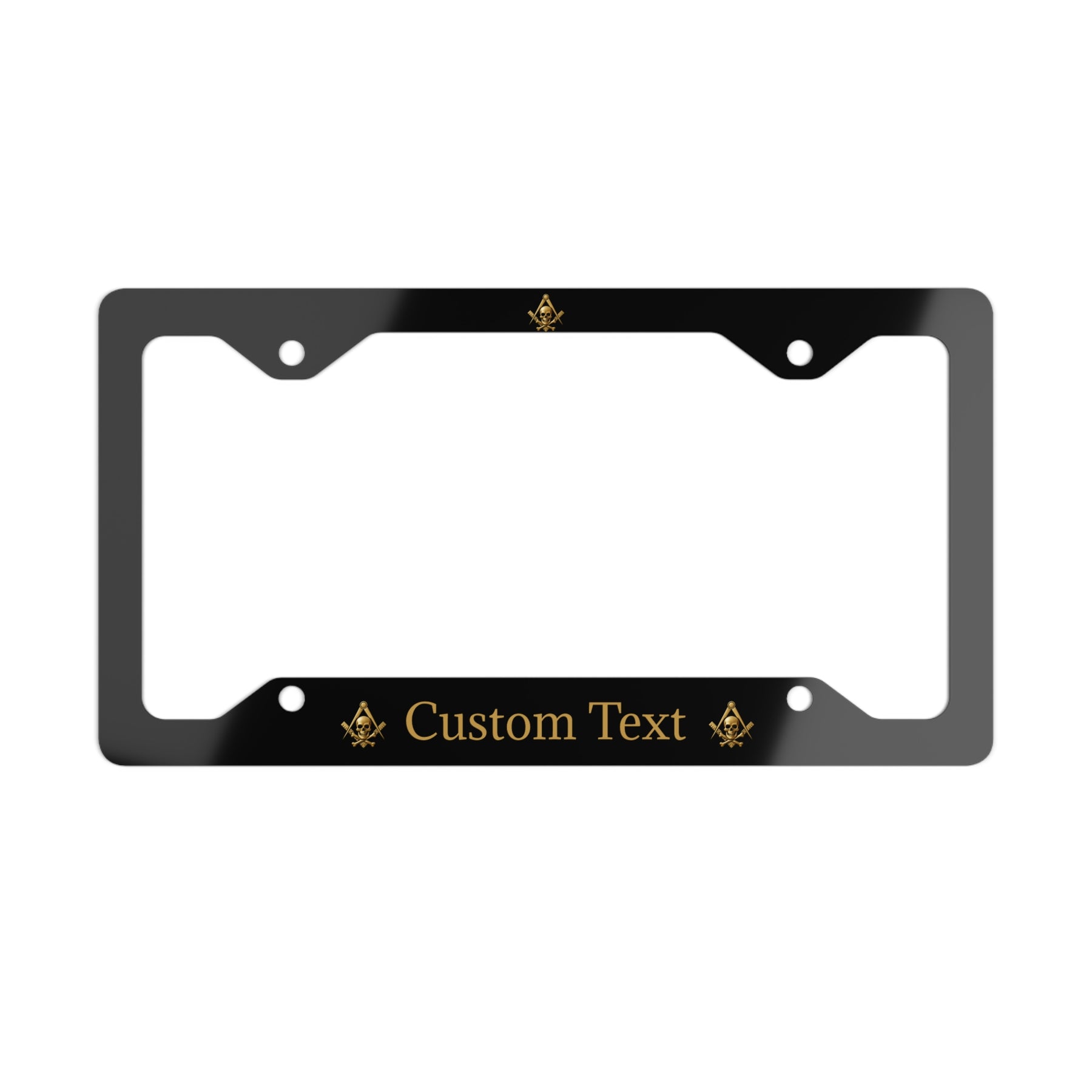 Widows Sons License Plate Frame - S&C with Skull & Bones with Custom Text