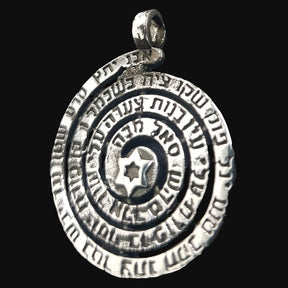 Star of David and Angels Pendant, Silver, 2.7 cm, 7 g, Art. 992 - Bricks Masons