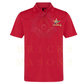 Worthy Matron OES Polo Shirt - Various Colors Cotton Gavel - Bricks Masons