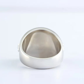 Meister-Freimaurer-Ring der Blauen Loge – Sterlingsilber S&amp;C G mit Steinen an den Seiten