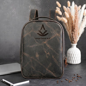 Past Master Blue Lodge Backpack - Crazy Horse Leather Various Colors & Customizable
