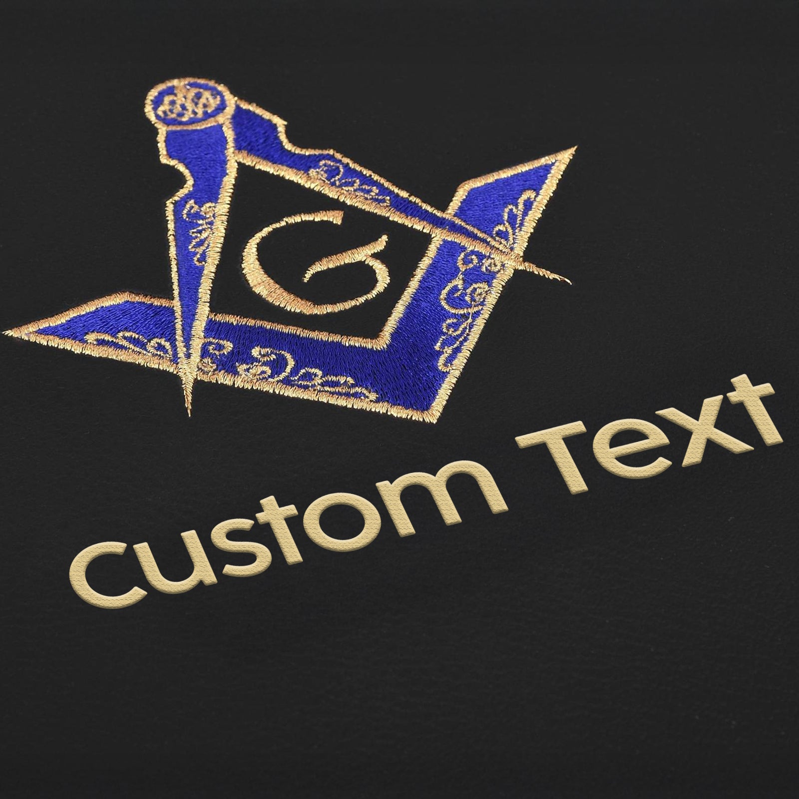 Master Mason Blue Lodge Apron Case - Blue & Gold Square & Compass G Various Sizes & Materials - Bricks Masons