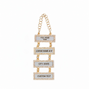 Universal Jewel Bars - Gold Plating With Custom Engraving