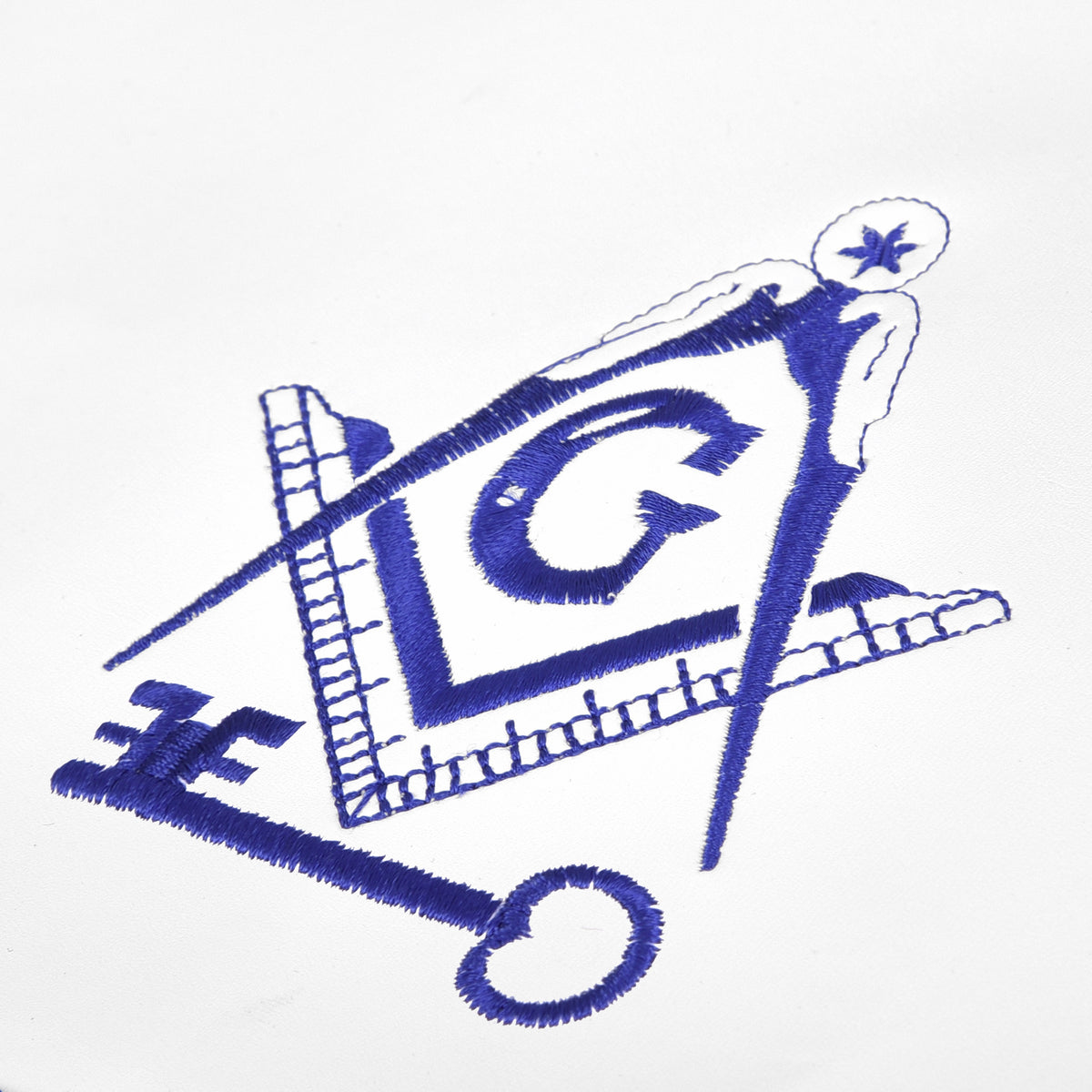 International Masons Apron - Royal Blue Ribbon - Bricks Masons