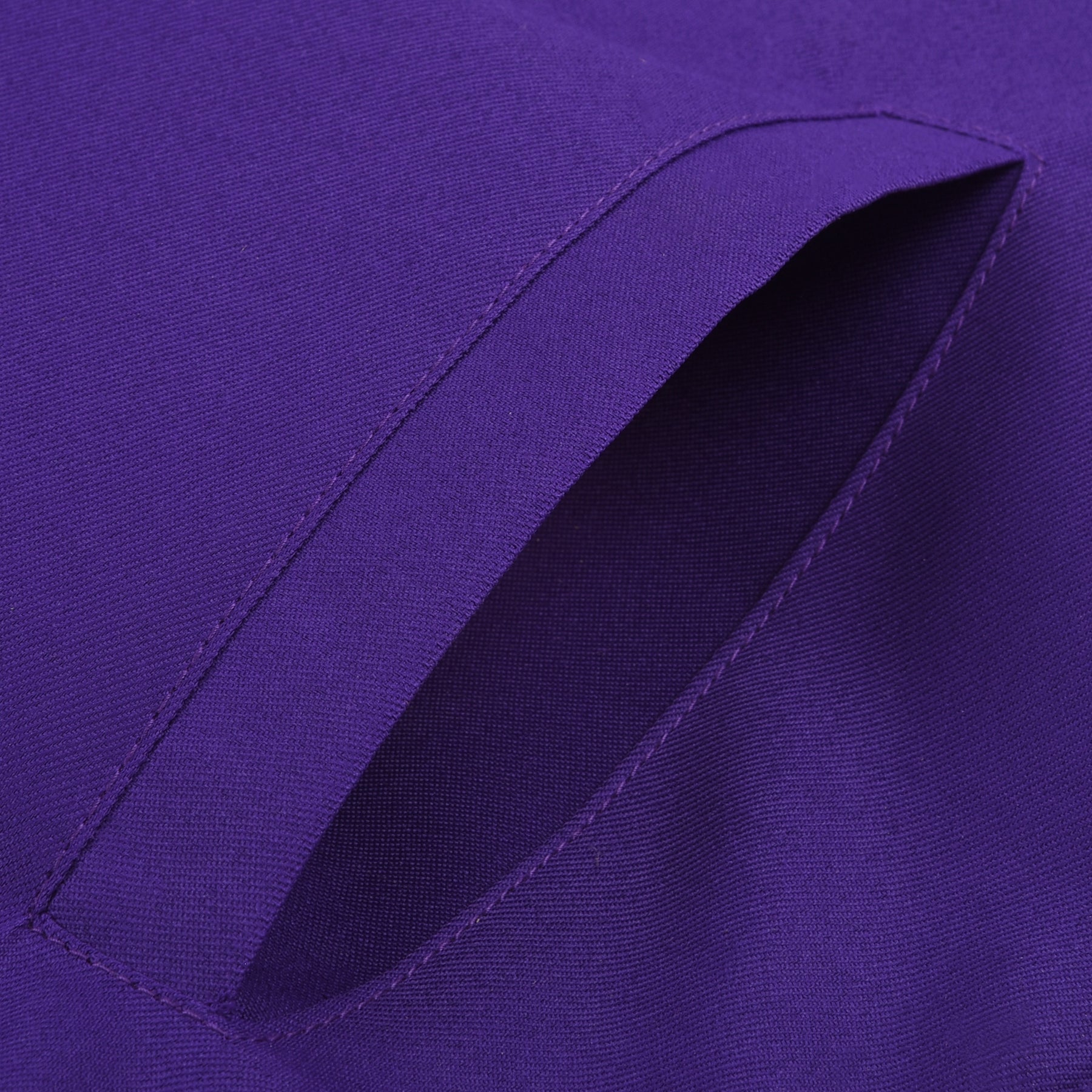 Tablier OES Digne Patron - Broderie à la main en velours violet avec couronne de laurier