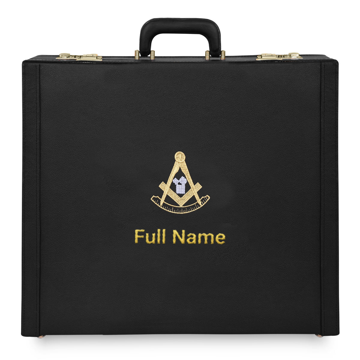Past Master Craft Apron Case - Gold Machine Embroidery Various Sizes & Materials - Bricks Masons