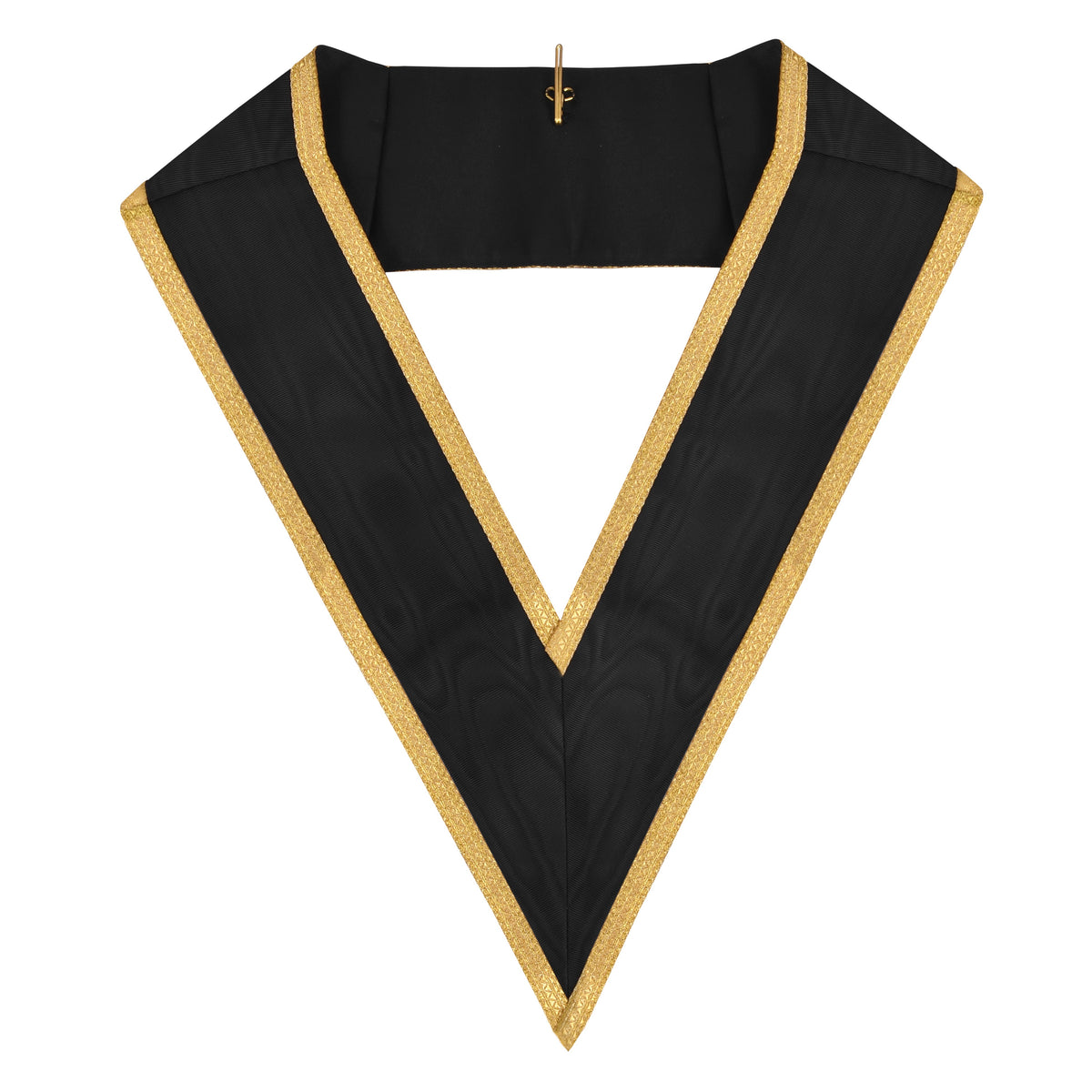 Scottish Rite Collar - Gold Braid With Black Ribbon - Bricks Masons