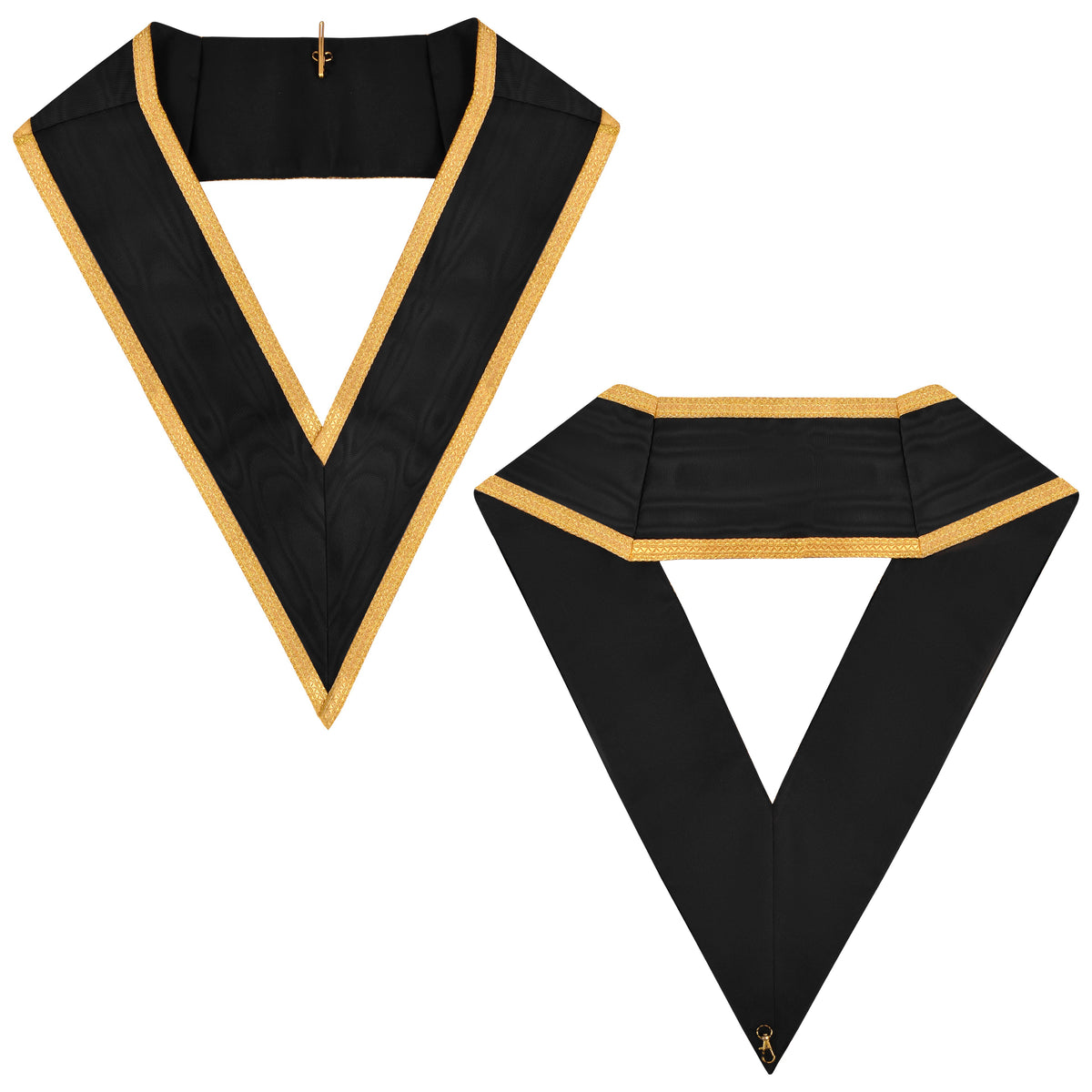 Scottish Rite Collar - Gold Braid With Black Ribbon - Bricks Masons