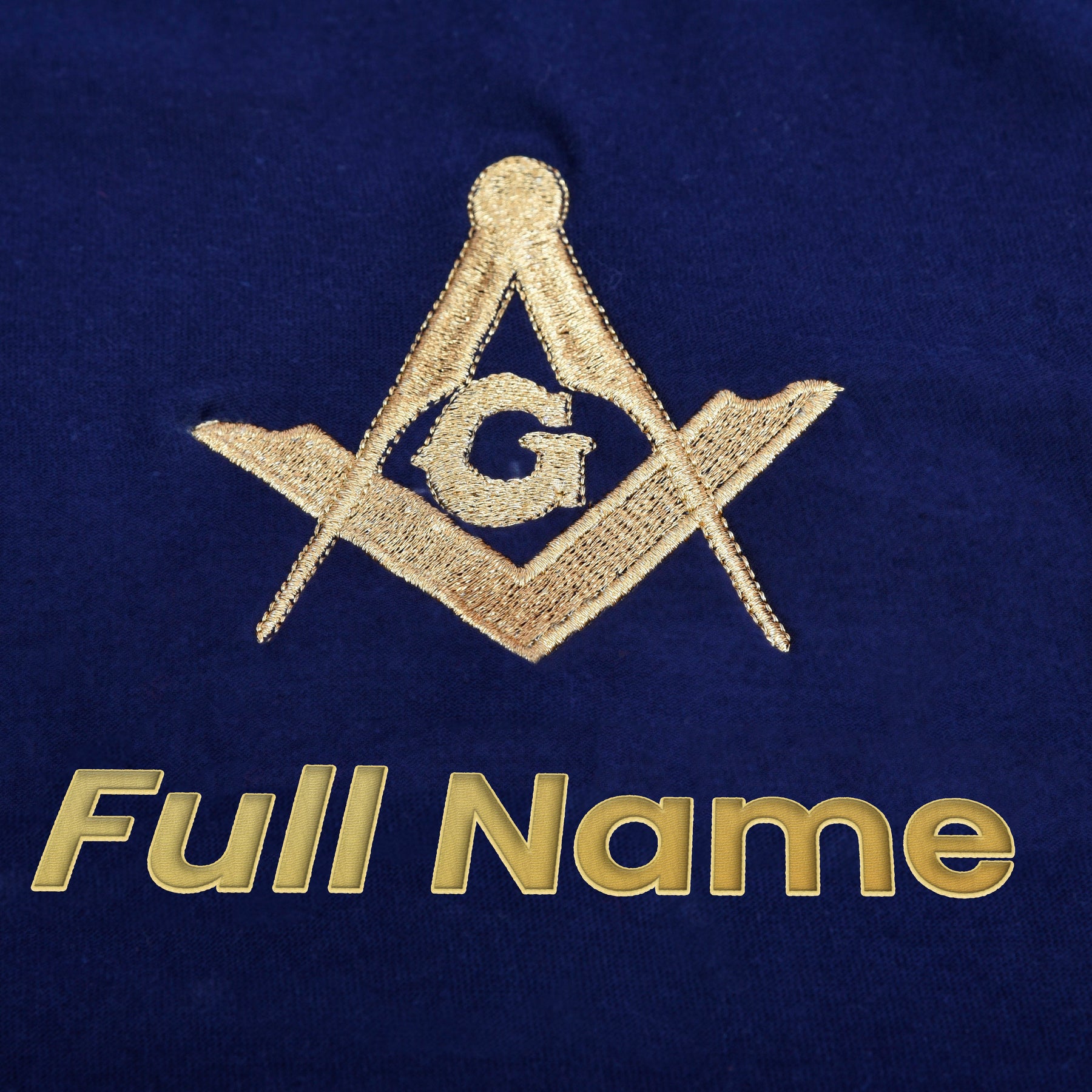 Master Mason Blue Lodge T-Shirt - Customizable Blue Color True Cotton - Bricks Masons