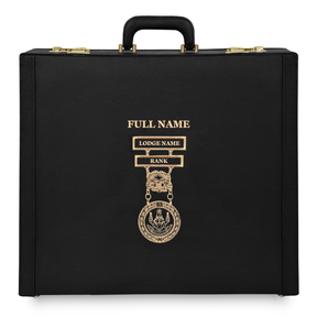 District Deputy Grand Master Blue Lodge Apron Case - Hand Embroidery Personalization - Bricks Masons