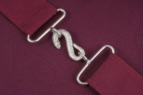 Officers & Past Master Royal & Select Masters Apron - Velvet With Silver Bullion Hand Embroidery - Bricks Masons