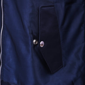 Shriners Jacket - Nylon Blue Color With Gold Embroidery - Bricks Masons