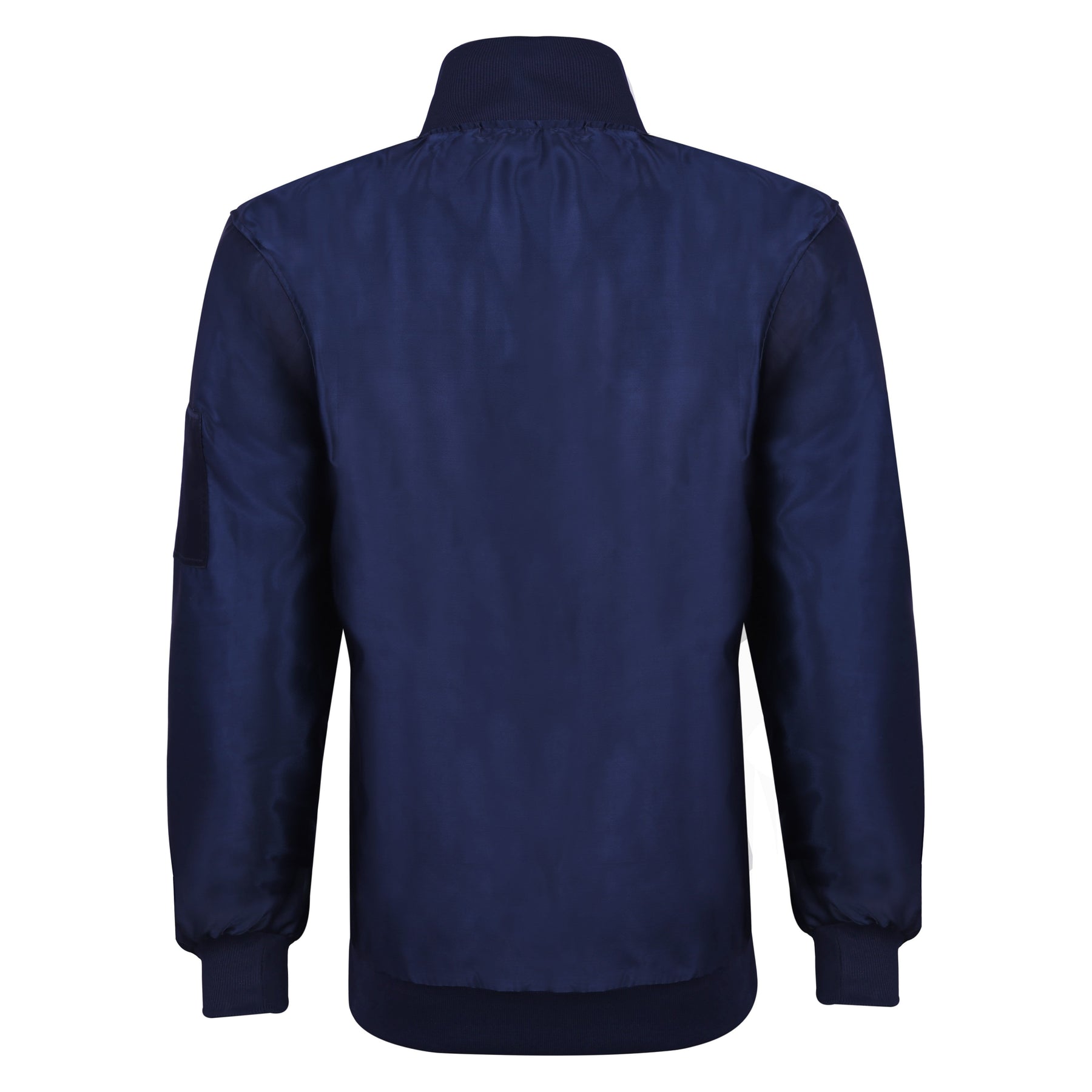 Widows Sons Jacket - Nylon Blue Color With Gold Embroidery - Bricks Masons