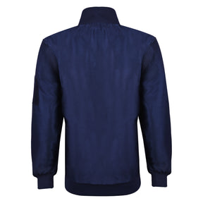 Past Master Blue Lodge Jacket -  Nylon Blue Color With Gold Embroidery - Bricks Masons