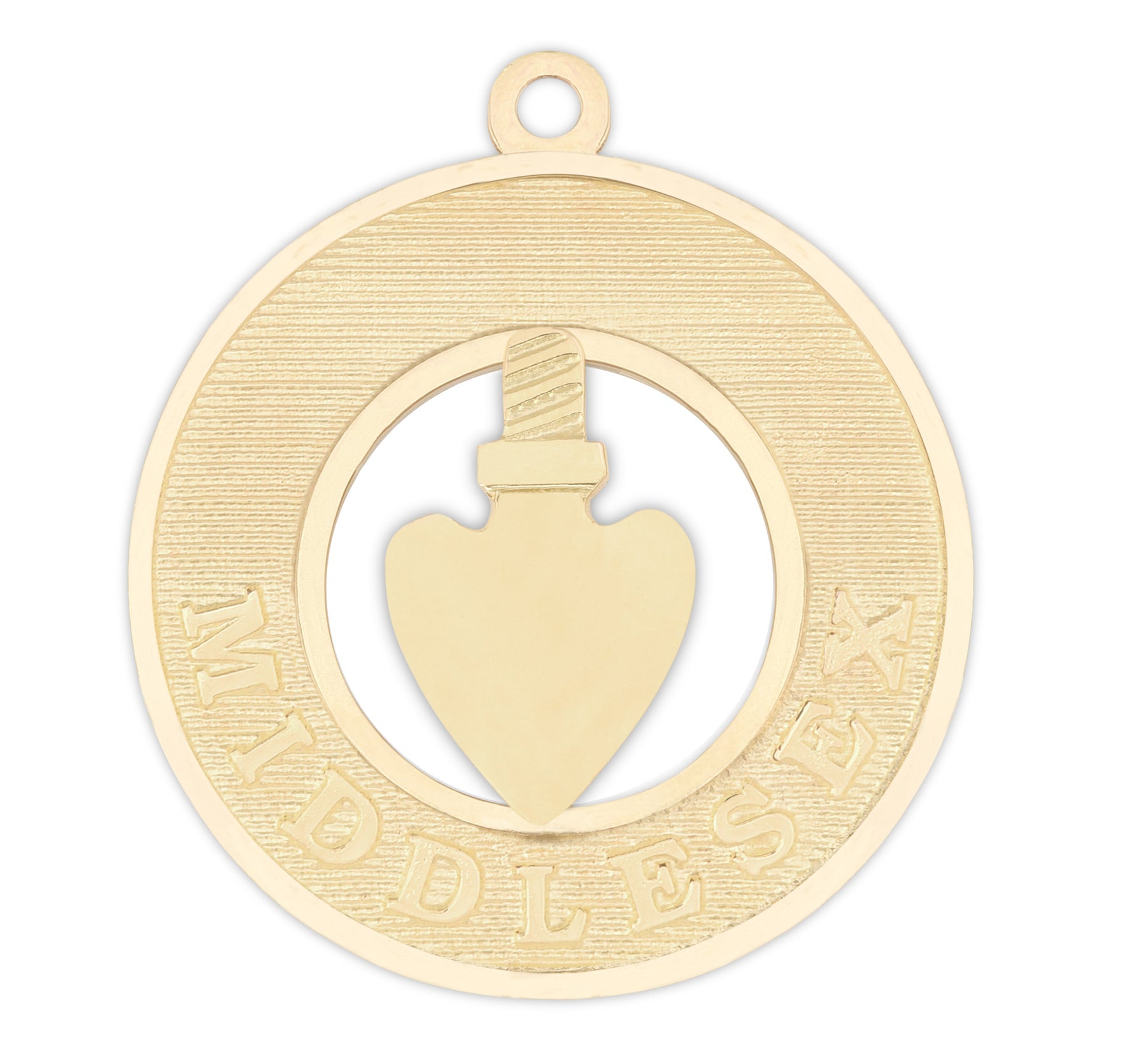 District Grand Conductor of the Council Royal & Select Masters Officer Collar Jewel - MIDDLESEX Gold Plated - Bricks Masons